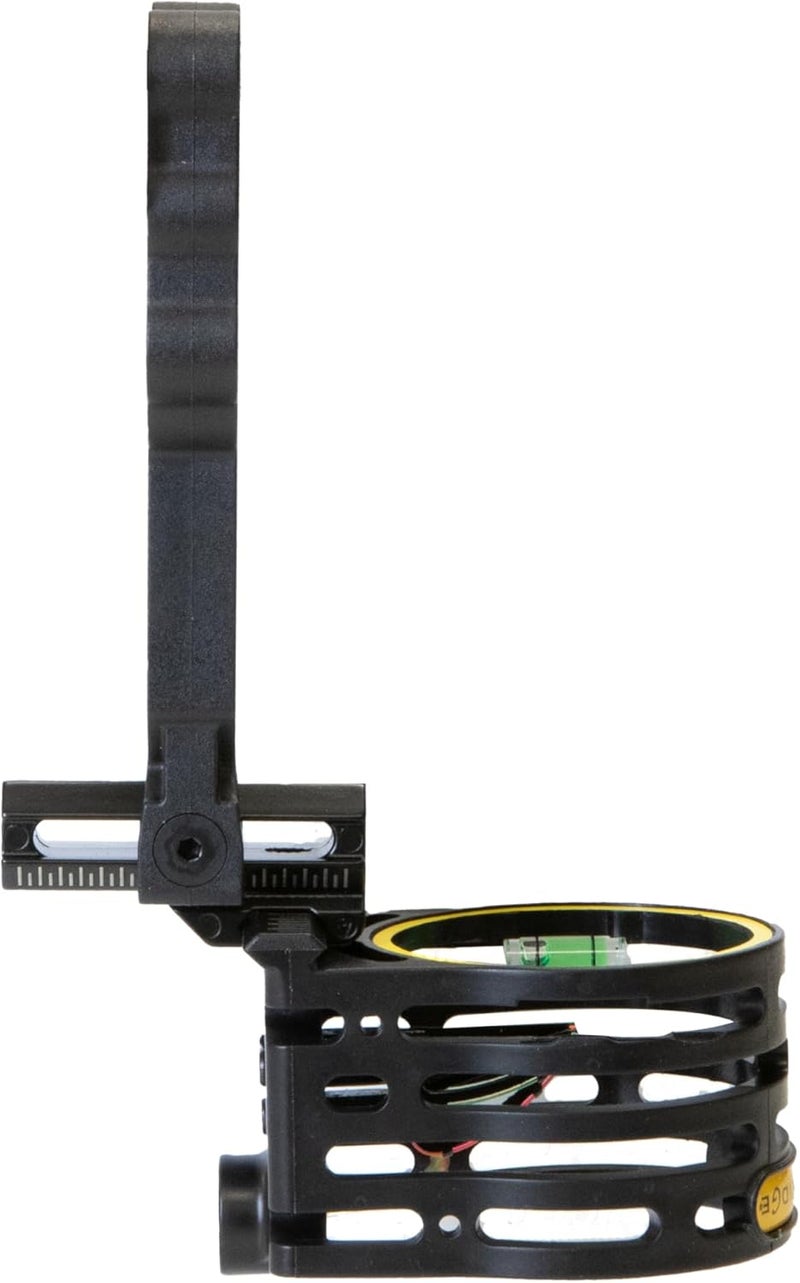 Trophy Ridge Gem 3-Pin Bow Sight – .019” Fiber Optic Pins for Low-Light Accuracy, Reversible Design for Left or Right-Handed Shooters, Removable Level, Yellow Hood Accent for Quick Target Acquisition - Image 5
